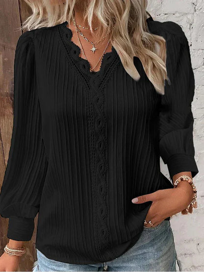 Lunorix™ | Leichte Bluse mit Spitzendetails