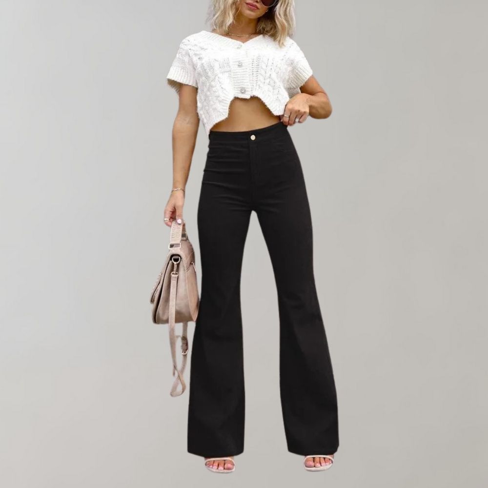 Lehua - Schicke Hose mit hoher Taille für Frauen