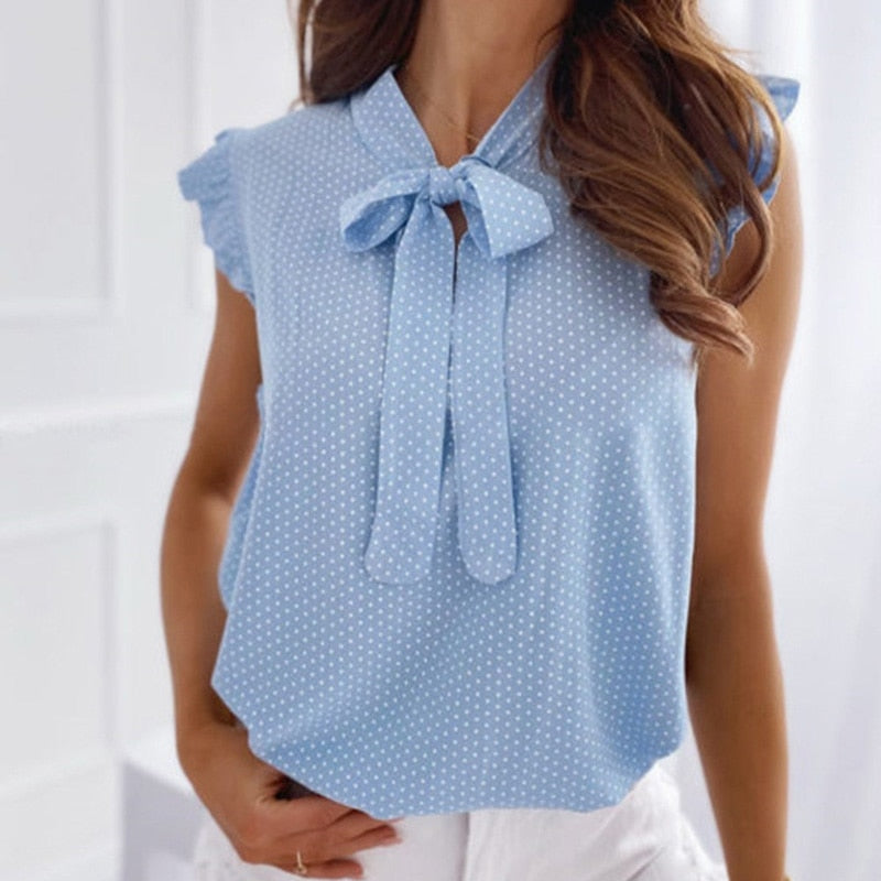 Emmeline - Polka Dot Bluse für Frauen - Modern & Stylisch