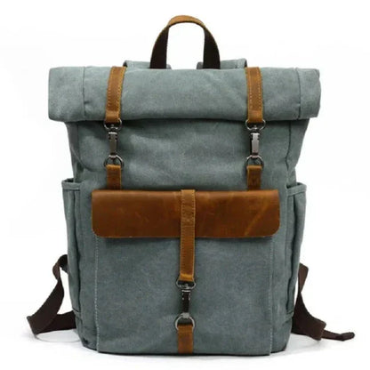Benjamin | Großer Canvas-Laptop-Reiserucksack