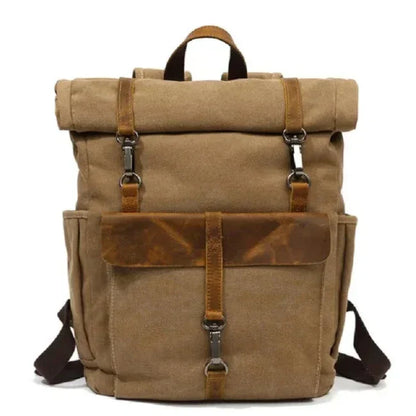 Benjamin | Großer Canvas-Laptop-Reiserucksack