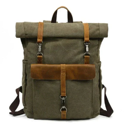 Benjamin | Großer Canvas-Laptop-Reiserucksack