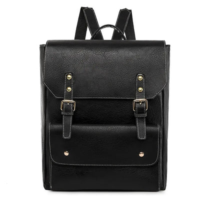 Amelia | Zeitloser Rucksack mit Schnalle und Klappe für Reisen und Laptop