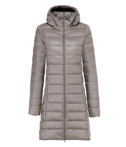 Arlithra™ | Ultraleichte lange Daunenjacke
