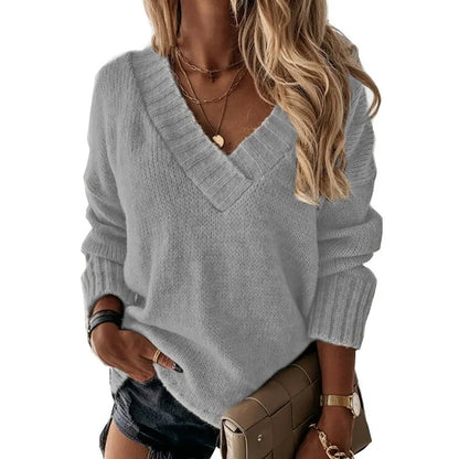 Veltri™ | Strickpullover mit V-Ausschnitt für bequeme Eleganz