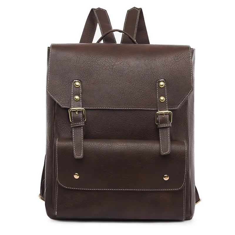 Amelia | Zeitloser Rucksack mit Schnalle und Klappe für Reisen und Laptop