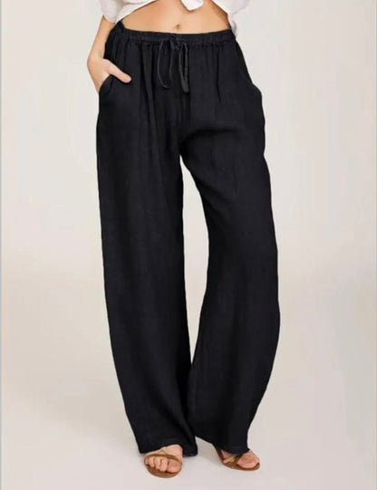 Mila | Luftige Leinenhose | Lässig & Bequem | Hohe Taille