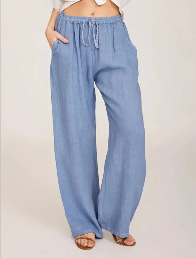 Mila | Luftige Leinenhose | Lässig & Bequem | Hohe Taille