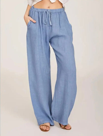 Mila | Luftige Leinenhose | Lässig & Bequem | Hohe Taille