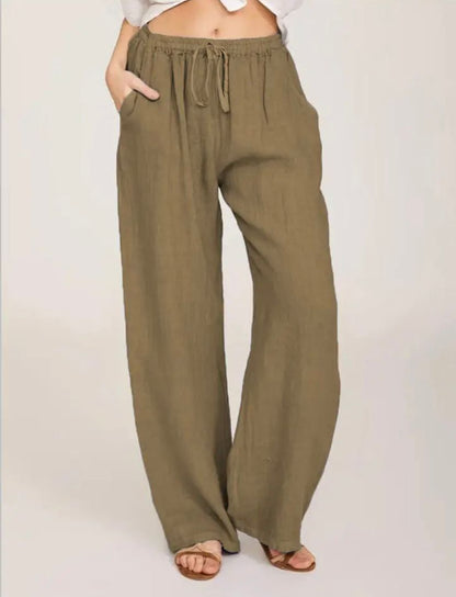 Mila | Luftige Leinenhose | Lässig & Bequem | Hohe Taille