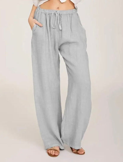 Mila | Luftige Leinenhose | Lässig & Bequem | Hohe Taille