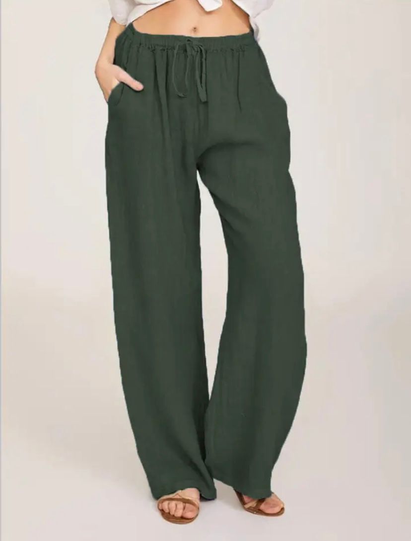 Mila | Luftige Leinenhose | Lässig & Bequem | Hohe Taille