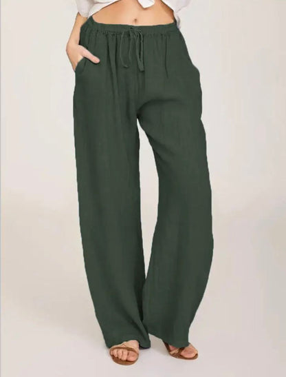 Mila | Luftige Leinenhose | Lässig & Bequem | Hohe Taille