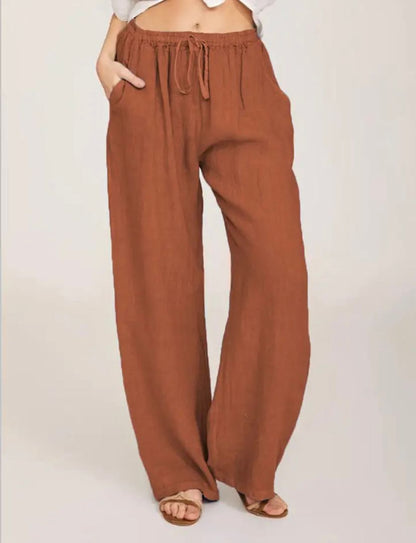 Mila | Luftige Leinenhose | Lässig & Bequem | Hohe Taille