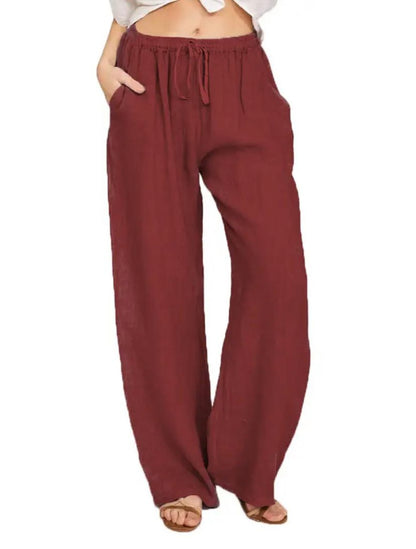 Mila | Luftige Leinenhose | Lässig & Bequem | Hohe Taille
