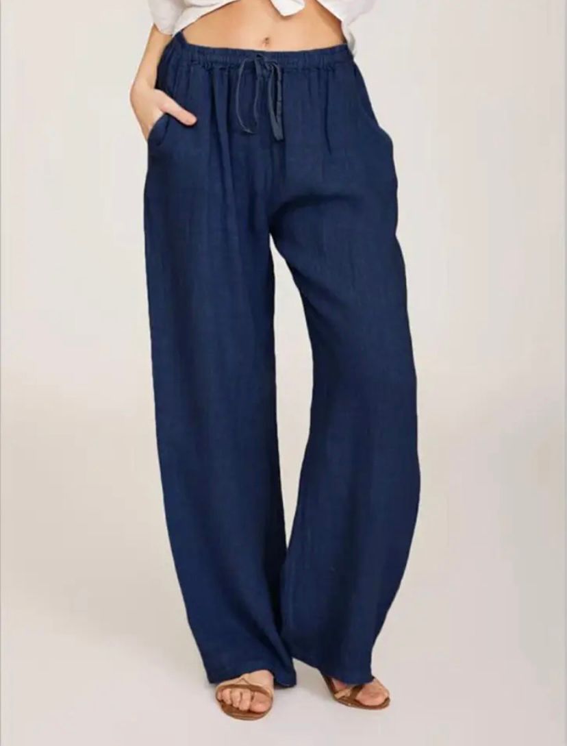 Mila | Luftige Leinenhose | Lässig & Bequem | Hohe Taille