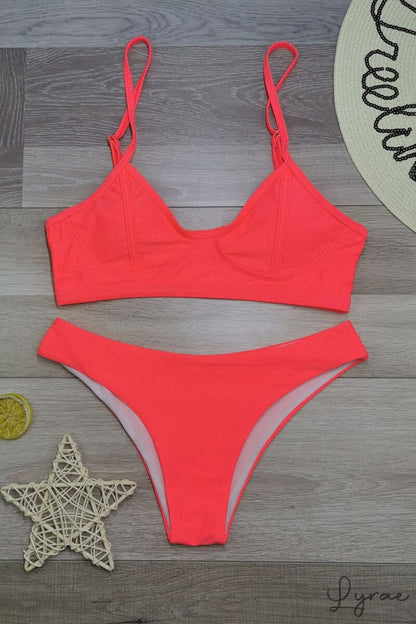 Ema® | Push-up-Bikini mit Oberteil und Delta-Wing-Tanga