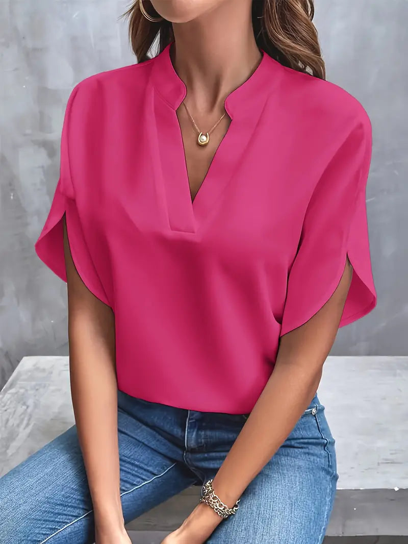 Sienna | Stilvolle, leichte Bluse mit V-Ausschnitt
