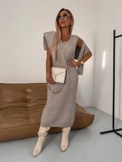 Daya | Kuscheliges Pullover-Kleid-Set