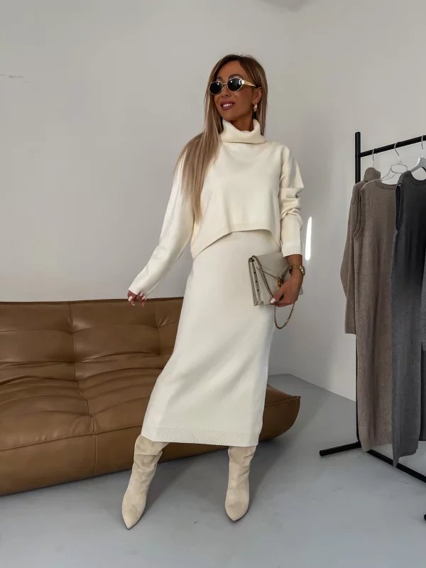 Daya | Kuscheliges Pullover-Kleid-Set