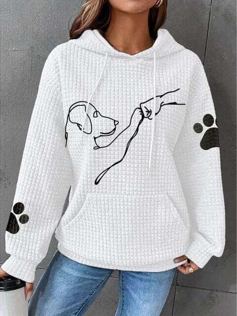 Chiara™ - Kapuzenpullover mit Hundeaufdruck