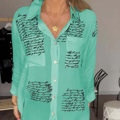 Maryam | Elegante lange Bluse mit Knöpfen
