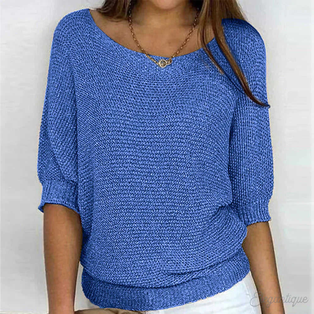 Zoey | Knitted Casual Women's Sweater - Bequemer und modischer Pullover