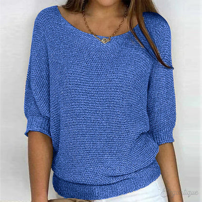 Zoey | Knitted Casual Women's Sweater - Bequemer und modischer Pullover