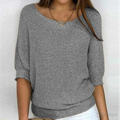 Zoey | Knitted Casual Women's Sweater - Bequemer und modischer Pullover