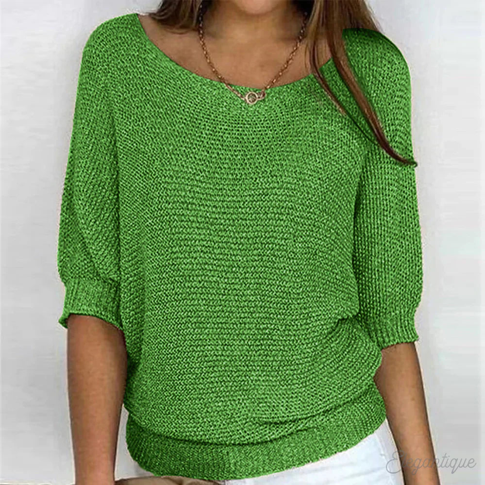 Zoey | Knitted Casual Women's Sweater - Bequemer und modischer Pullover