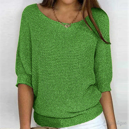 Zoey | Knitted Casual Women's Sweater - Bequemer und modischer Pullover