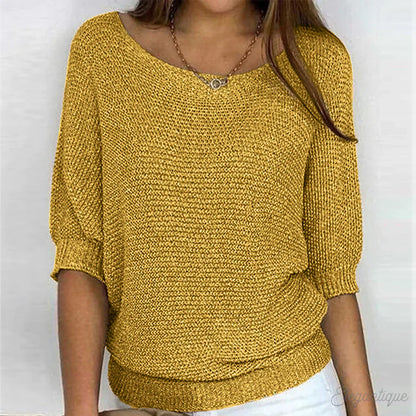 Zoey | Knitted Casual Women's Sweater - Bequemer und modischer Pullover