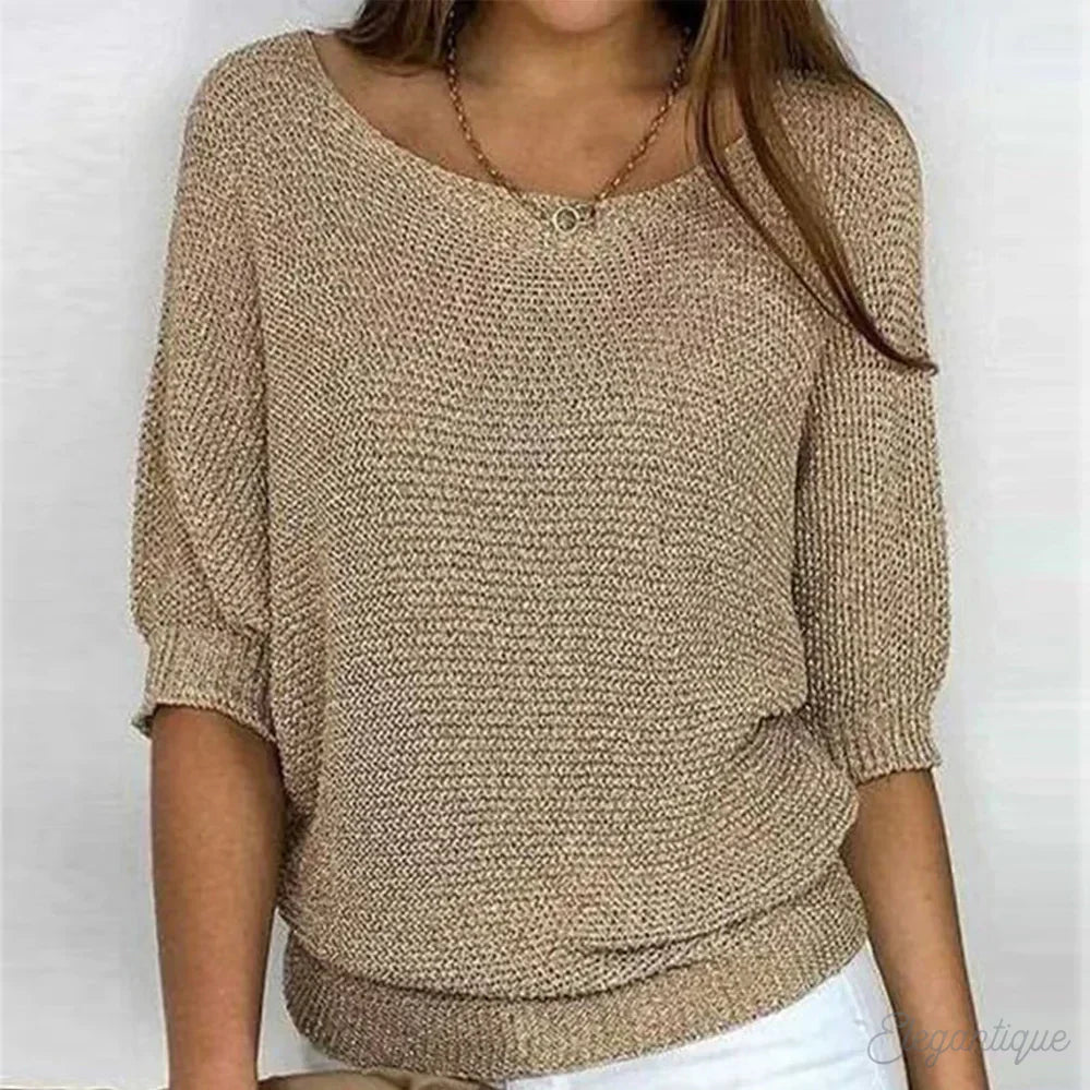 Zoey | Knitted Casual Women's Sweater - Bequemer und modischer Pullover