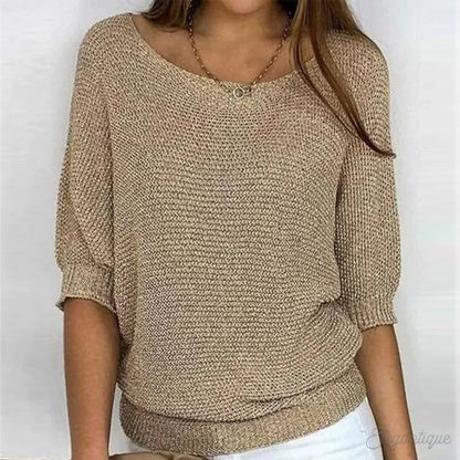Zoey | Knitted Casual Women's Sweater - Bequemer und modischer Pullover