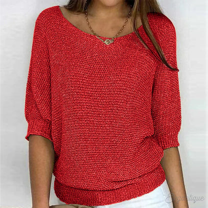 Zoey | Knitted Casual Women's Sweater - Bequemer und modischer Pullover